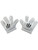Child's Disney Mickey Mouse Clubhouse White Mickey Light Up Gloves Accessory
