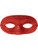 Adult or Child's Costume Accessory Red Glitter Domino Eye Mask