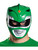 Adults Mighty Morphin Power Rangers Green Vacuform Mask Costume Accessory