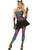 Womens Sexy Rainbow Tiger Print Party Animal Corset