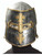 Adult Silver Gold Medieval Crusader Knight Warrior Costume Helmet