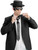 Adult Blues Man Blues Brother Hat Harmonica And Tie Costume Accessory Kit