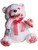 Bloody Evil Feral Fuzzy White Soft Teddy Bear With Press Me Sounds Decoration