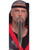 Samurai Warrior Confucius Genghis Khan Costume Grey Gray Beard Moustache Kit