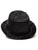 Women's Burlesque Mini Micro Black Glitter Top Hat