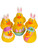 Set Of 12 Easter Bunny Rabbit Rubber Duckies Bath Ducks Toys