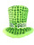 St. Patrick's Day Green Furry Shamrock Leprechaun Top Hat Costume Accessory