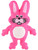 Small Cute Plush Pink Easter Bunny Rabbit Animal Cuddly Toy
