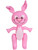 Large 22.5" Inflatable Pink Easter Bunny Rabbit Holiday Party Decoration