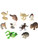 Set Of 10 Mini Australian Outback Animals Diorama Figures Toys