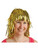 Adults Or Childs Shiny Gold Foil Tinsel Wig Costume Accessory