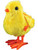 Large 7" Cute Plush Purple Easter Baby Chick Animal Wind Up Walking Toy