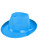 Adults 1920s Gangster Blue Fabric Fedora Hat Costume Accessory