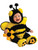 New Childs Fluffy Buzzy Bee Costume With Wings