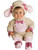 Childs Girls Fluffy Lucky Lil' Lamb With Bows Costume