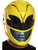 Child's Girls Power Rangers Movie Yellow Ranger Vacuform Mask Costume Accessory