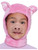 Child's Cute Farm Animal Pig Hood And Nose Costume Accessory
