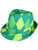 Adults Saint Patrick's Day Gangster Irish Plaid Fedora Hat Costume Accessory