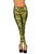 Adult's Womens Gold Zebra Stripe Leggings Pants Costume Accessory
