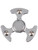 Fidget Spinner High Speed Silver Metallic UFO Style Relief Toy
