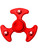 Fidget Spinner High Speed Red Plastic UFO Style Relief Toy