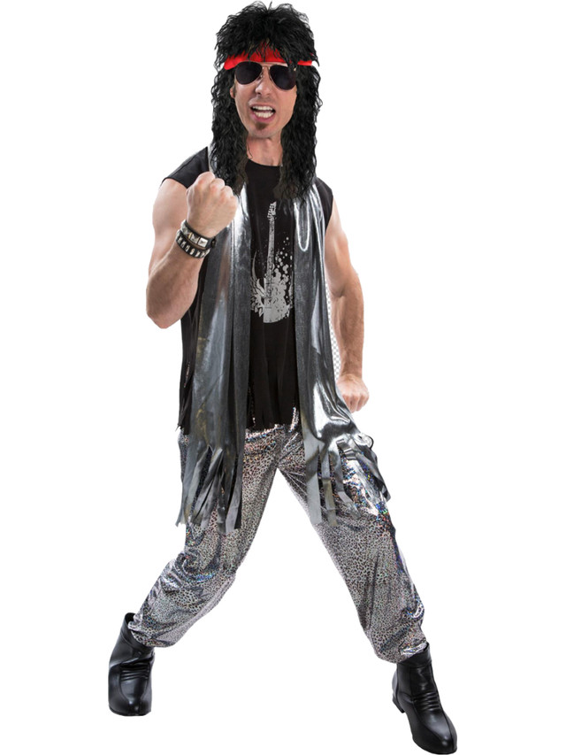 ORION COSTUMES Herren Slash 80er Jahre Rock Star MusikKostüm
