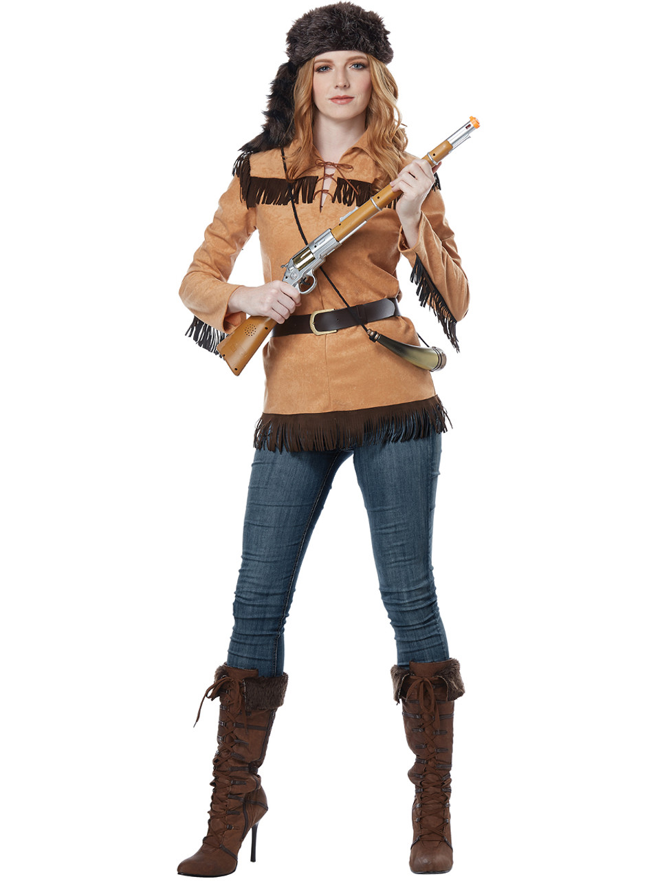 Rugged Frontier Woman Davy Crockett Womens Costume 7063