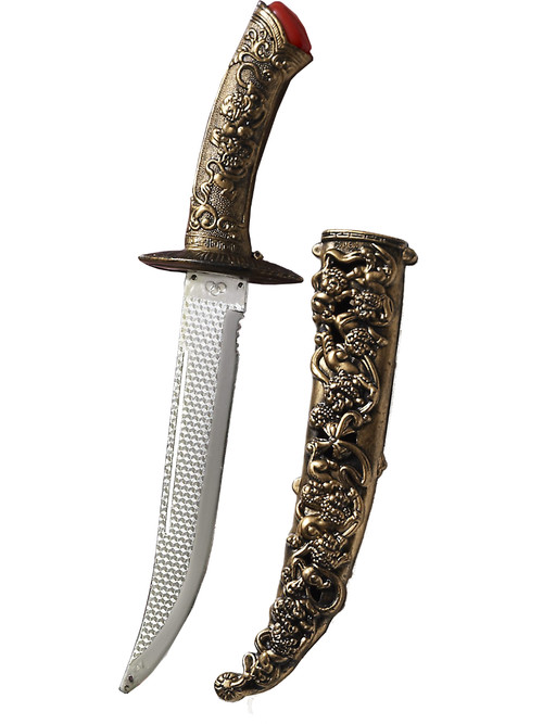 11" Fantasy Elvish Dagger - Medieval Renaissance Cosplay Prop With Leather Sheath