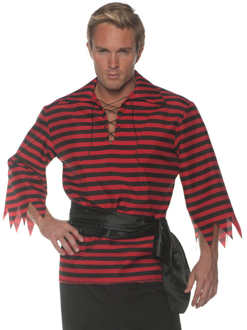 Red Gauze Pirate Shirt