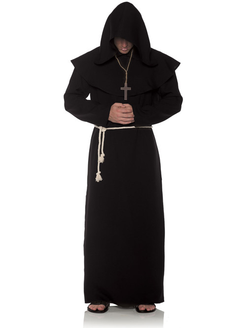 Black Mens Monk Robe