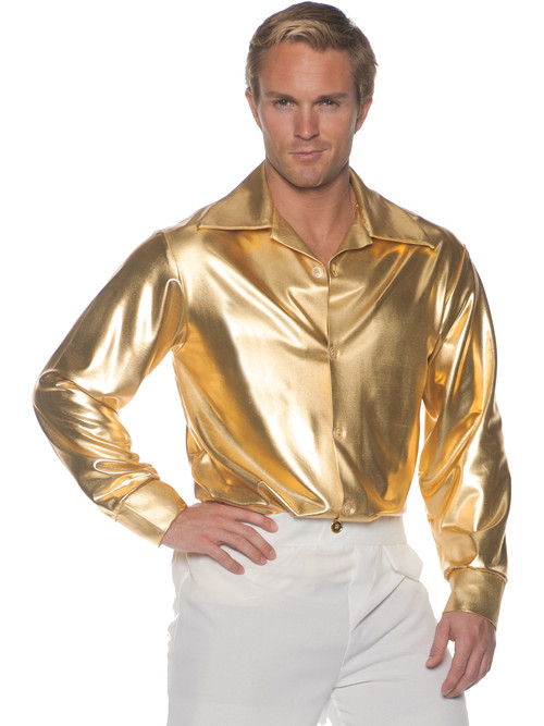 slim fit dress slacks Mens Silk Shirt, SJ Gold - Dress shirts - Fashion main image 1
