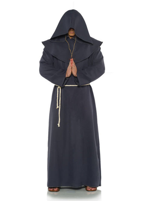 Gray Monk Robe Mens Costume
