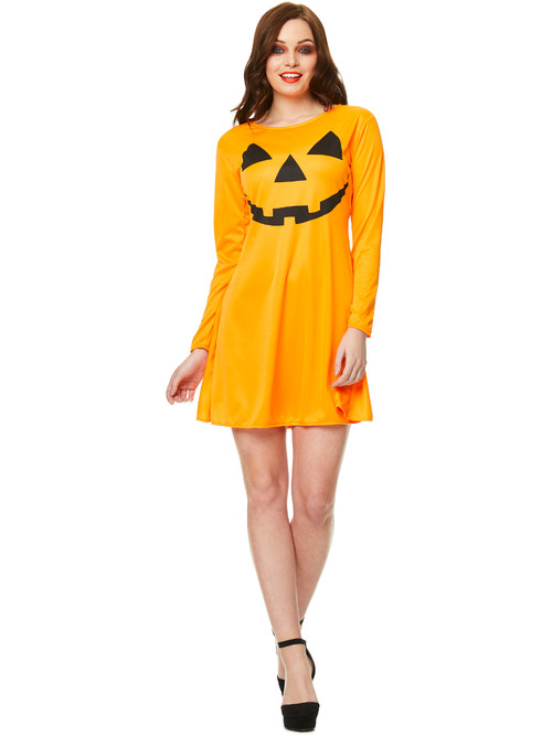 chinese dress ladies Pumpkin Costume: Shop Women's Halloween Jack-o-Lantern Dresses
