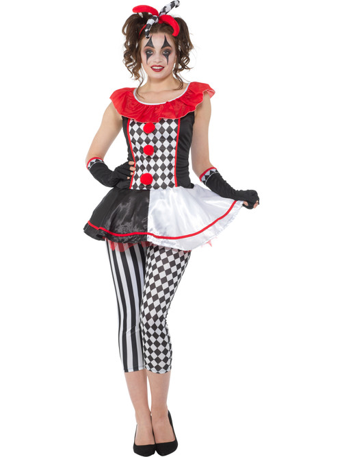 Carnival Harlequin Jester Women's Costume