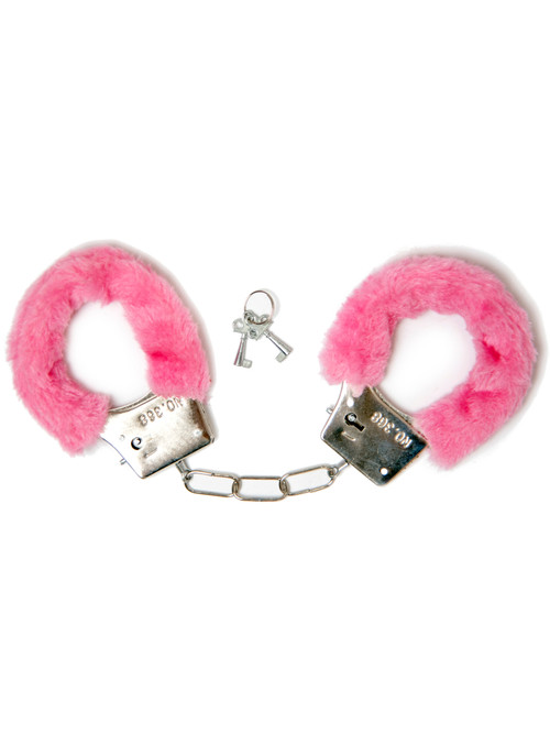 Hot Pink Furry Handcuffs