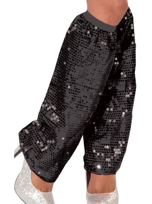 Black Sequin Leg Warmers