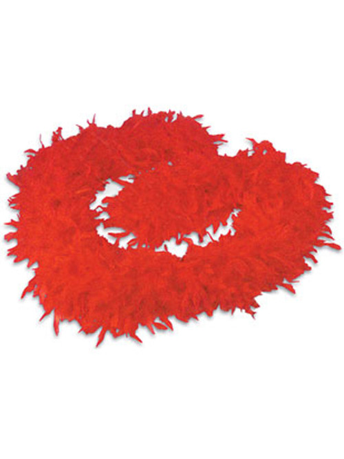 6' 72" Red 20s Costume Accessory Feather Boa