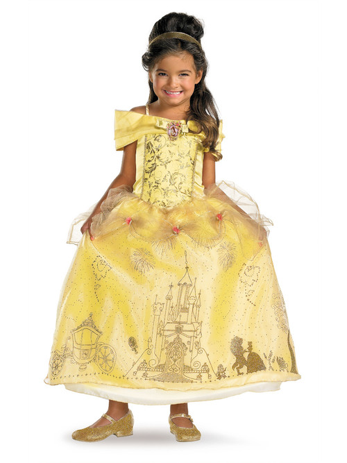  Disney Princess Belle Beauty & the Beast Prestige Girls'  Costume : Clothing, Shoes & Jewelry