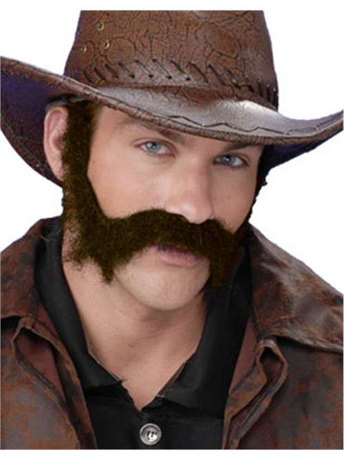 Deluxe Brown Civil War General Costume Moustache