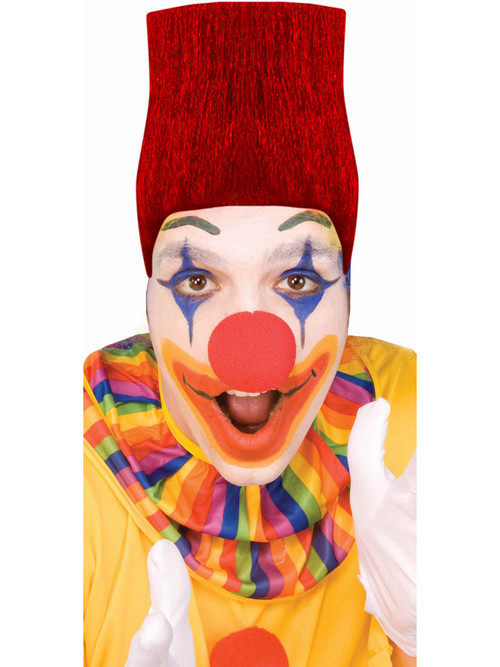 Red High Top Fade Clown Wig
