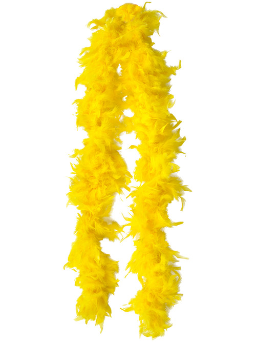 Dozen Yellow 20s Style Feather Boas