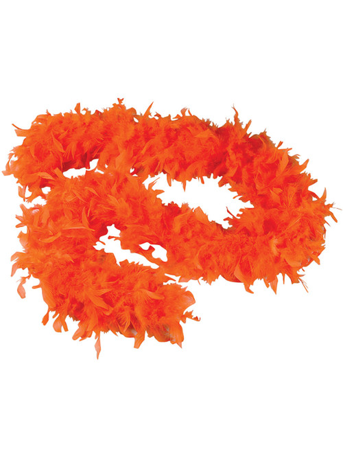 Orange 20s Style Feather Boa