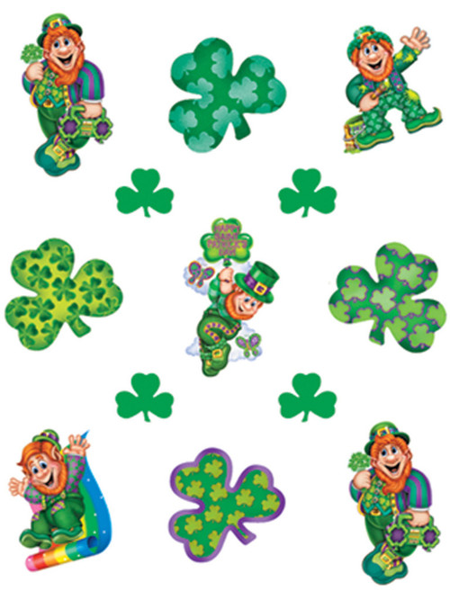 Leprechaun And Shamrock Stickers