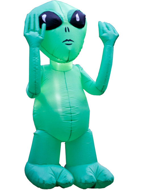 Gonflable Alien Halloween 90 Cm - Décorations De Fête Effrayantes - En PVC Résistant - Pour Anniversaire, Fête Thème Espace