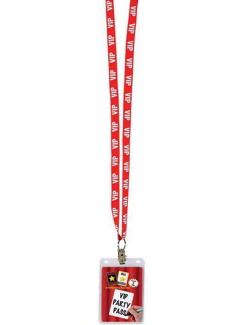 VIP Club Pass Lanyard Necklace