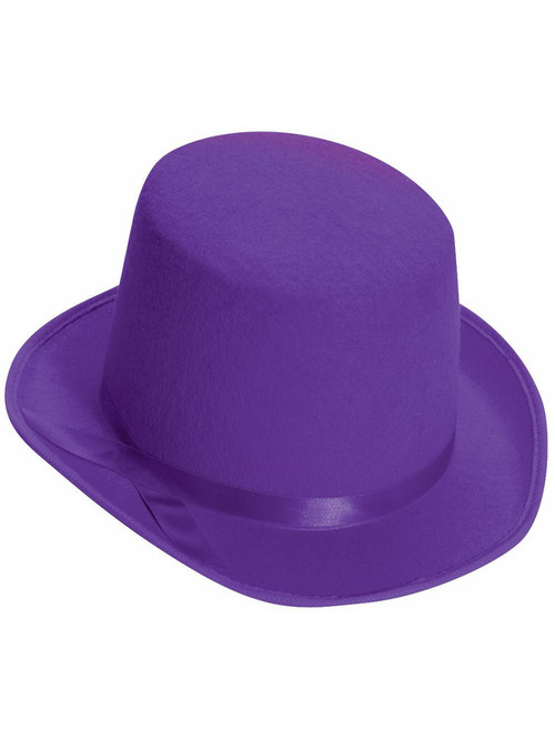 purple felt top hat