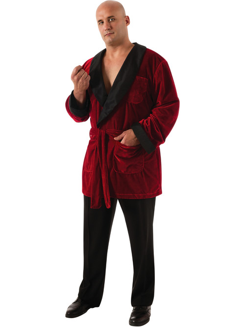 Mens Plus Size Playboy Costume Hugh Hefner Bath Robe