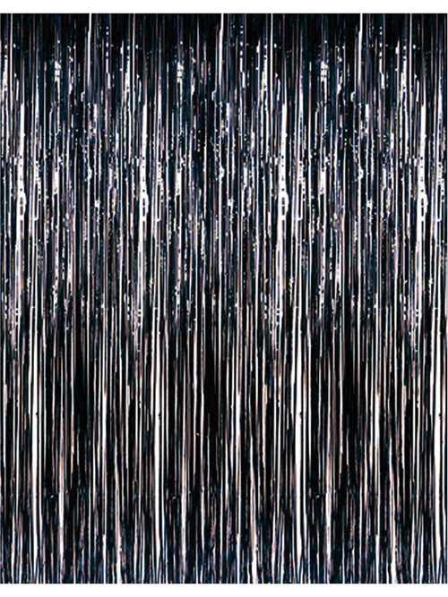 Silver Foil Fringe Curtain 3' x 8' (Each)