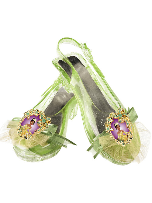 princess tiana dress up shoes Adult Tiana Princess and the Frog Costume Cosplay Wedding Heels Shoes