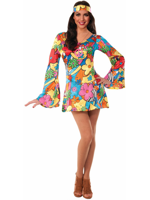 Women's 70's Hippie GoGo Dress